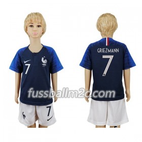 Fußballtrikots Frankreich Griezmann 7 Kinder Heim Trikotsatz WM 2018